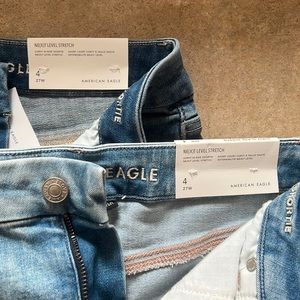 American Eagle outfitters curvy Hi-rise Shortie shorts size 4–27W. Brand new.